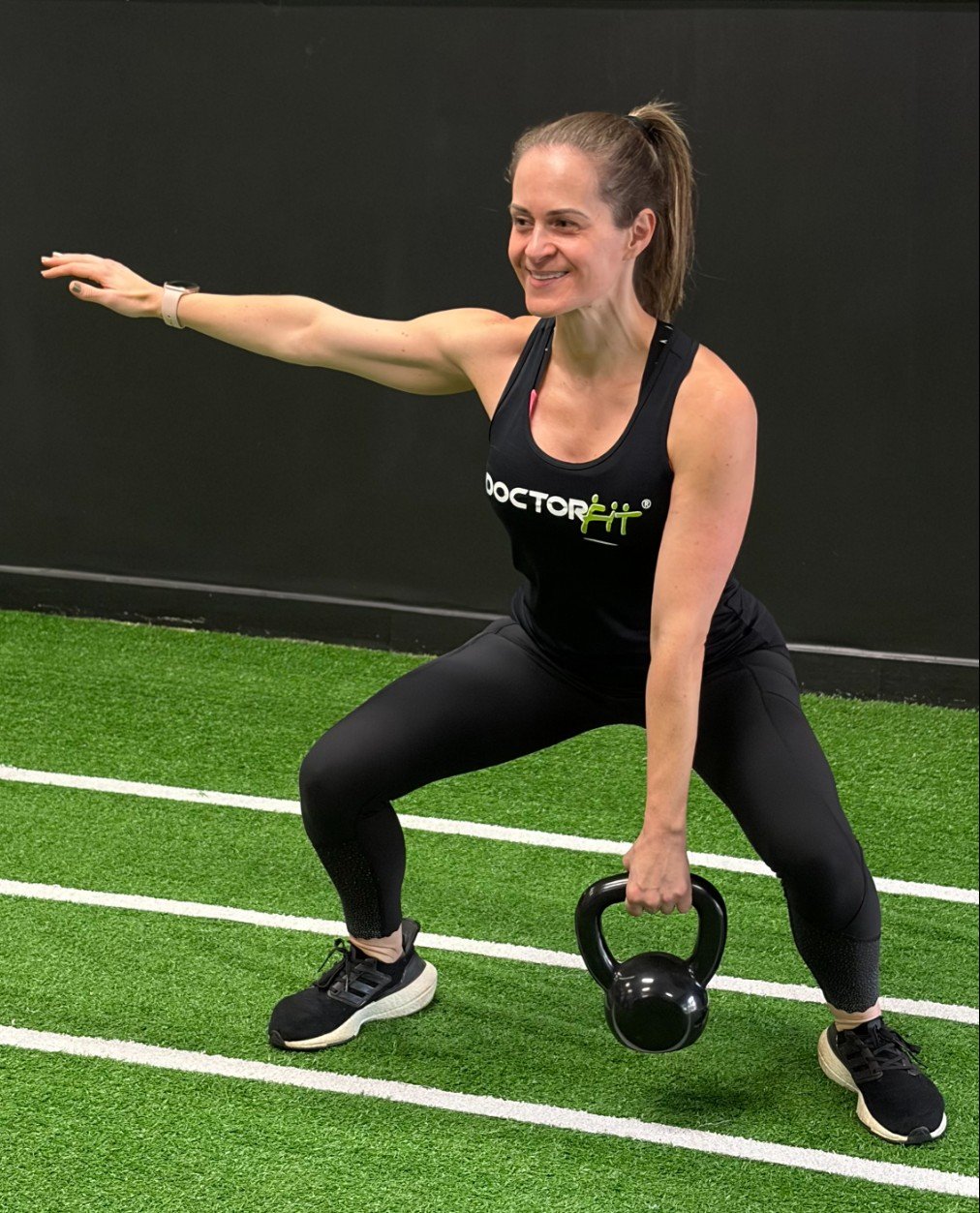 Aluno treinando no estúdio DoctorFit