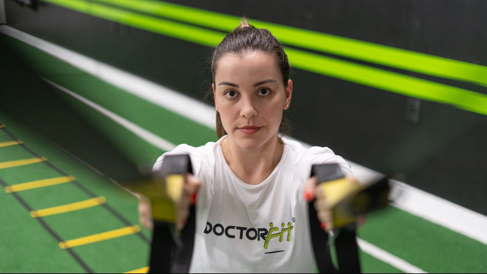 Aluno treinando no estúdio DoctorFit